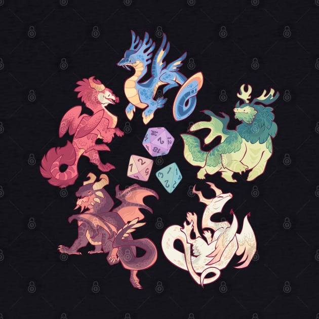 Chromatic dragons by Colordrilos